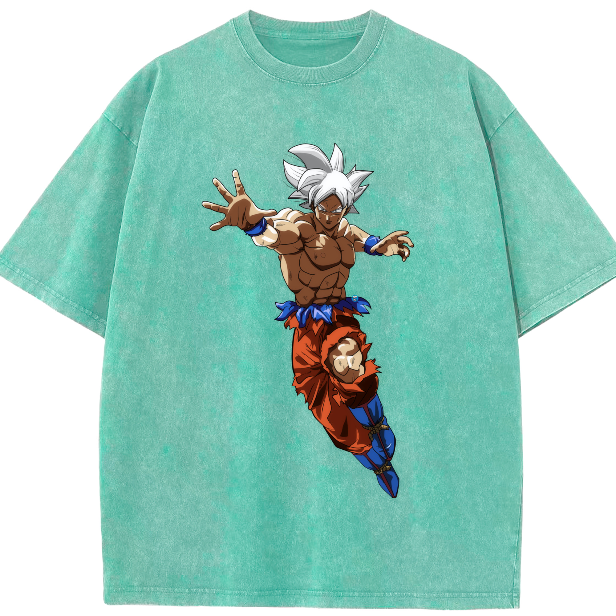 （画像用） ドラゴンボール 孫悟空（そん ごくう）Son Goku カカロット DRAGON BALL Kakarotto 綿100% ヴィンテージ風 半袖Tシャツ（フロントプリント）